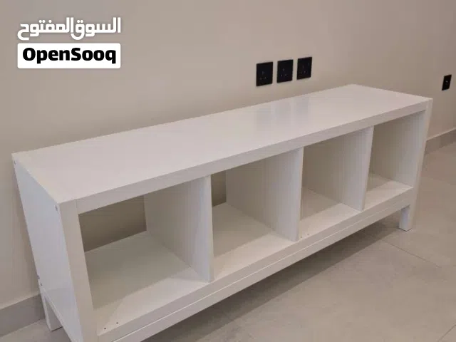white shelving unit — IKEA KALLAX model