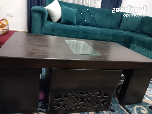 طقم كورنر 9 مقاعد مع طاوله وسط استعمال عرسان