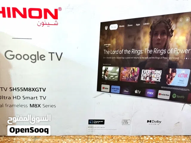 للبيع شاشة نوع شينون جديدة حجم 55 سمارت انتر نت 4K  گوگل پليالسلام عليكم للبيع شاشة نوع شينون جديدة