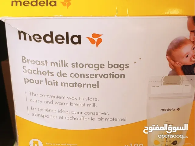 السعر 25 دينار//100كيس// medela storge milk bags اكياس حليب