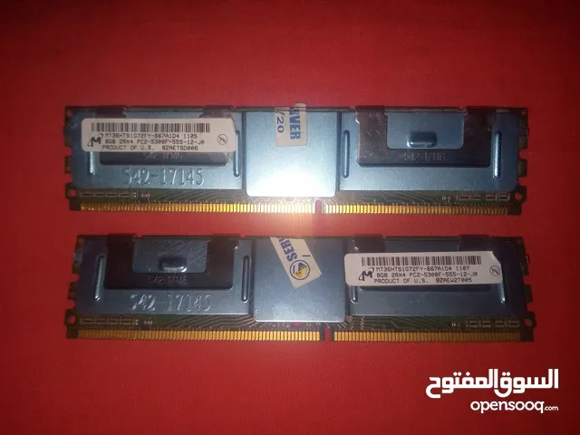 2 رام 16 جيجا الواحده 8 جيجا DDR4