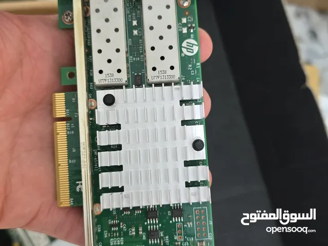 كرت فايبر بسرعه هائلك 10g مدخلين فايبر فقط وكميه كبيره مع امكانيه اضافه sfp
