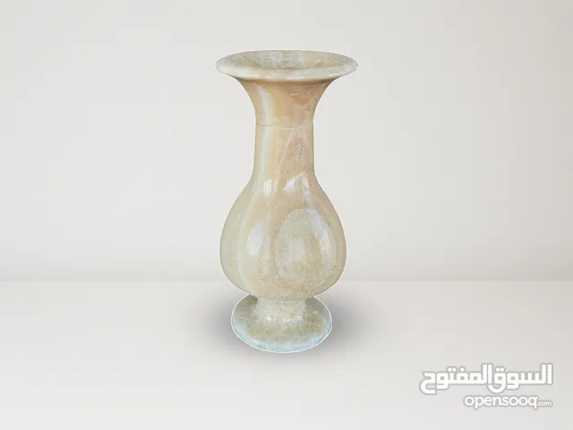 Handmade Marble Stone Vase – Elegant & Unique/ مزهرية رخامية يدوية الصنع – أنيقة وفريدة