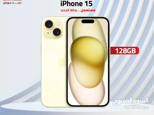 IPHONE 15 ( 128GB ) USED /// ايفون 15 ذاكرة 128 مستعمل وكاله