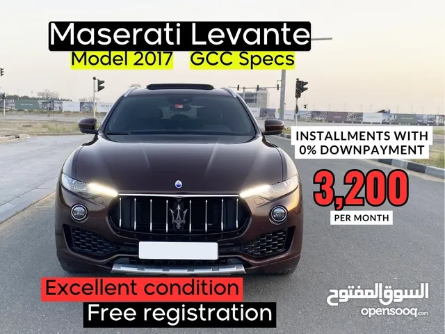 Maserati Levante Starting from 2900 AED per month / Under warranty / 2017 model