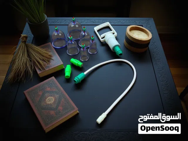 طقم حجامة يدوي 6 قطع بسعر 18 الف مع توصيل للجميع محافظات مجانا