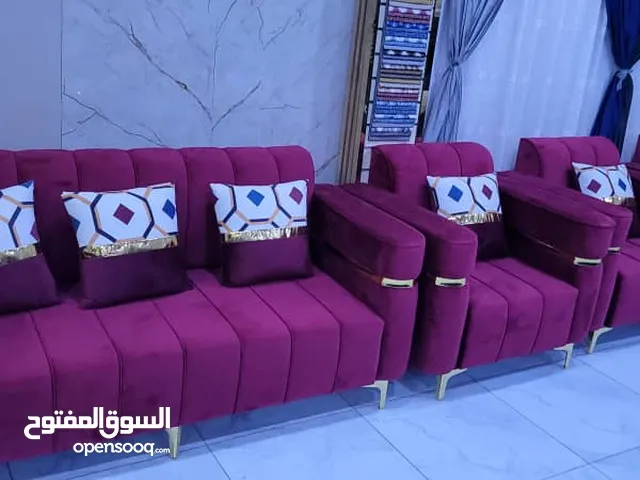 تخفيضات وعروض اطقم كنب اربع قطع مع 7 مخدات وطاوله جاهز لتحميل سعر الطقم 120 الف