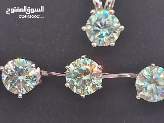 طقم الماس مويسانايت مع الشهائد Diamond moissanite set ( certificates)