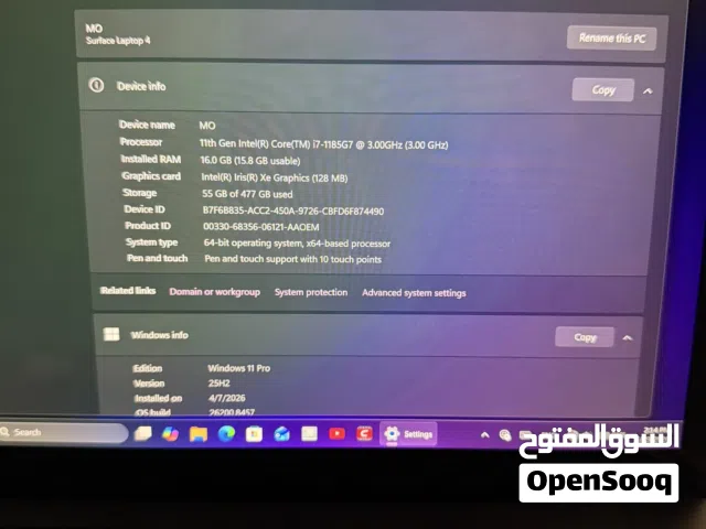 Microsoft surface laptop 4