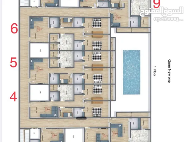 124 m2 3 Bedrooms Apartments for Sale in Muscat Qurm