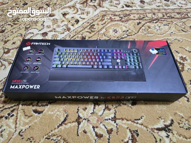 كيبورد FANTECH MAXPOWER MK853 V2 BLACK MECHANICAL KEYBOARD open box للبيع