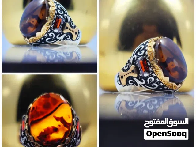 خواتم عقيق يمني وتركي أصلي