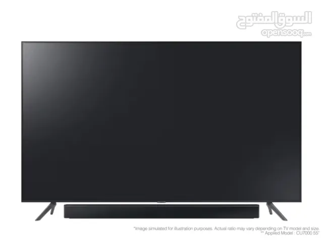 شاشة سامسونج طراز UA65DU7000 أحدث اصدار + Samsung Soundbar C450