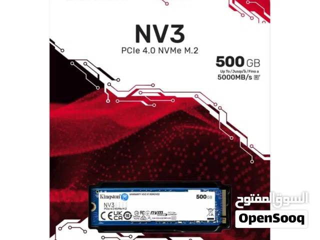 500GB KINGSTON NV3 M.2 NVME GEN 4.0 5000MB/s SPEED DESKTOP - LAPTOP GAMING SSD