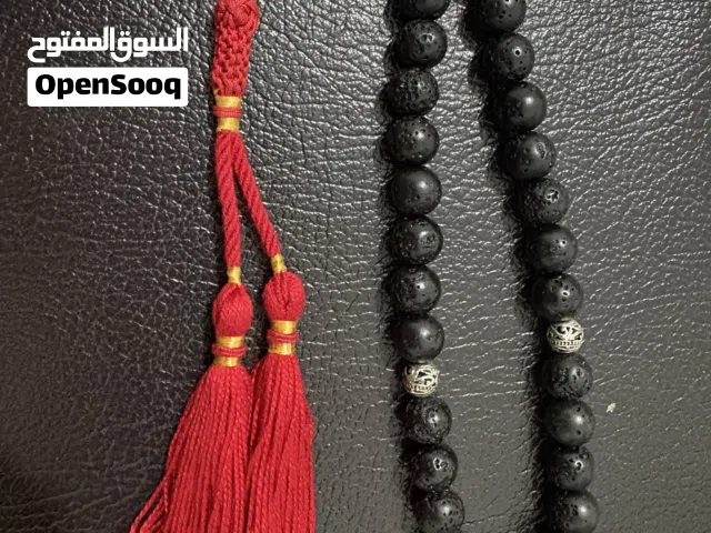 مسبحة حجر بركاني اصلي