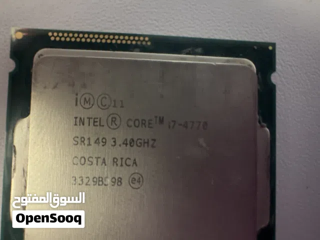 معالج intel i7-4770 جيل رابع مستعمل مع رام مجموع 8g مستعمل