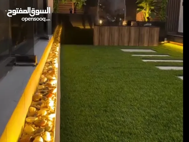 سلام عليكم تشطيب حضاءق اعشاب اشجار