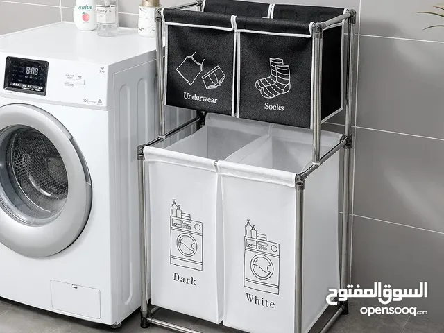 سلة ملابس طابقين