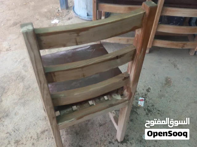 كراسي  خشب الحبه