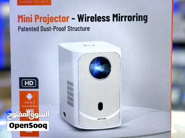 Porodo mini projector-wiresless mirroring 150 inch