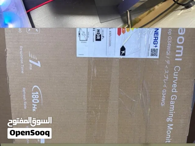 شاشه جديده تم تشغيلها للعرض فقط معها ضمان لمدة شهر من وقت شراء   1ms 180Hz سعر سفقه