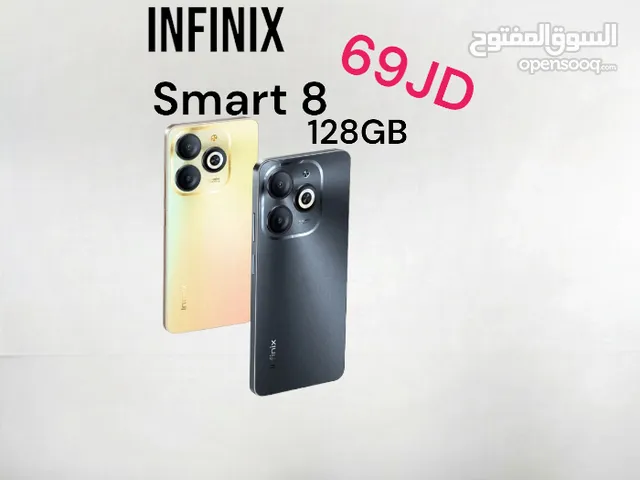 infinix smart 8 128g 8ram 4+4 انفنكس سمارت موبايل  تلفون خلدا  الاصدار الاحدث من اجهزة  smart8