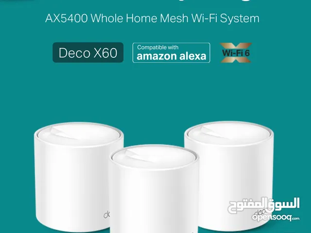 Tp link deco x60 mesh wifi 3 unit مقوي شبكة من ثلاث قطع