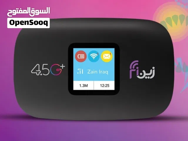 راوتر زين فاي 4.5G السعر 55 الف دينار وبيه مجال