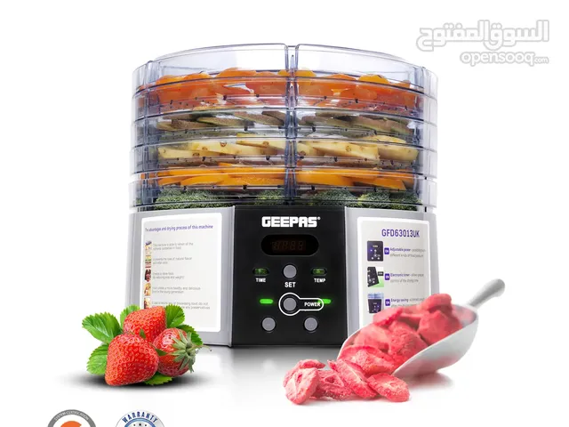 Geepas Single Tray Food Dehydrator 520W Model GFD63013UK
