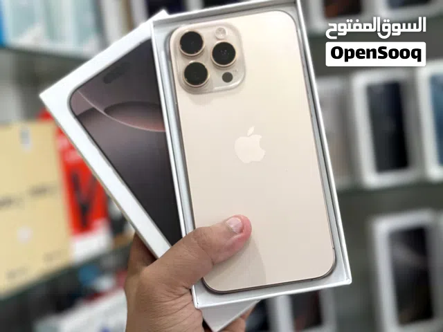 عرض خاص : iPhone 16 pro max 256gb هواتف نظيفة جدا بحالة الوكالة مع ضمان و ملحقات و بأقل سعر