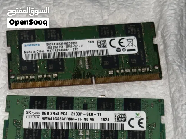 RAM 8/16ddr4 laptops متوفر خدمات مصرفيه