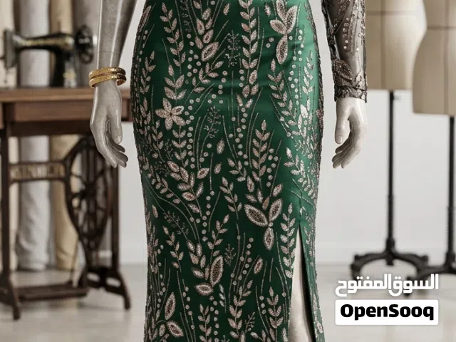 فستان سهرة VIP تطريز مشجر