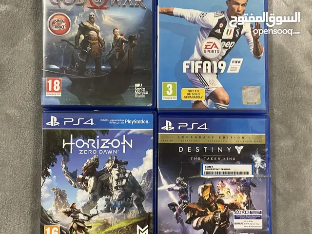 4 ألعاب ps4 بحاله ممتازه