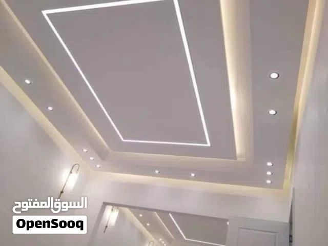 خلفه ديكورات جبس بديل الرخام بديل الخشب تغليف سقف ثانوي