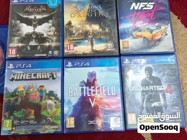 سيديهات + ادين ps4 اصلي اصلي