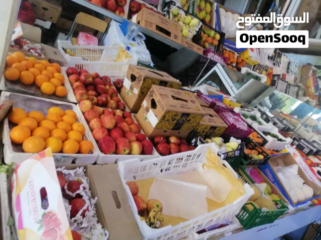 Running fruits and vegetable shop for sale. 2 visas available. Good location arabic residential area