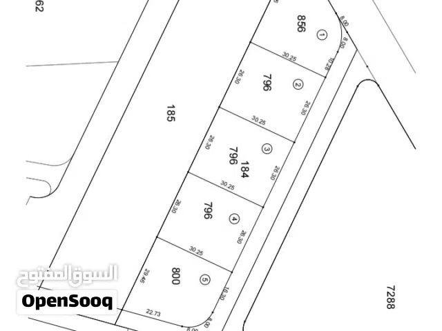 قطع اراضي مفروزة للبيع قوشان مستقل التنظيم سكن (ب) المساحات مختلفة تبدأ 750متر وأكثر الموقع اللبن /ح