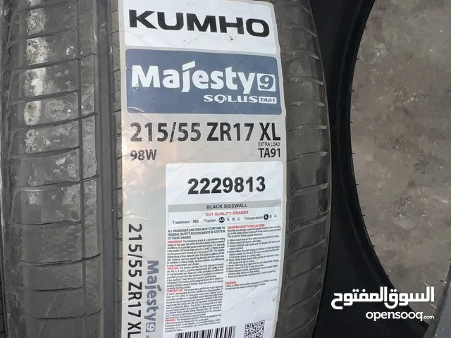 طقم كوشوك كومهو جديد غير مستعمل قياس 215/55/17