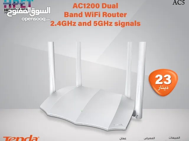 Tenda AC5 راوتر واي فاي ثنائي النطاق (2.4GHz - 5GHz)