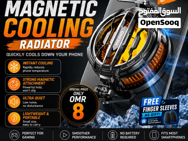 MEMO CX07 Magnetic Phone Cooler (Brand New) – Perfect for PUBG / Genshin –Free gaming finger sleeve