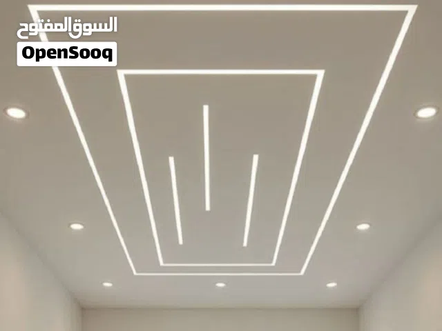اعمال دهانات وديكورات دخلي وخارجي وتركيب جبس بورد وسمنت بورد ورش خارجي وعزل الاسطح ووتر بروف تركيب