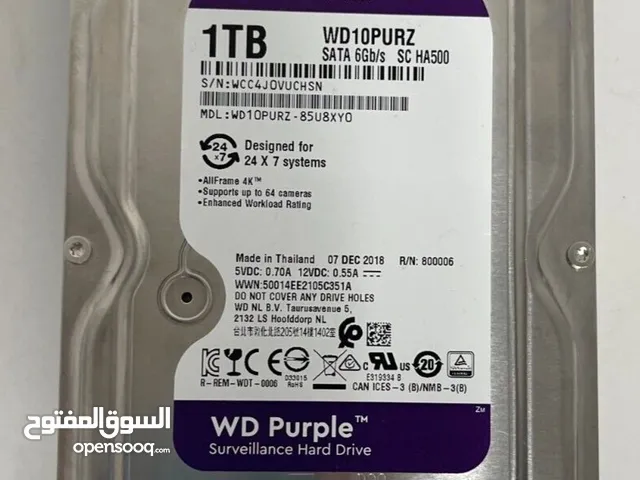 Hard disk ( واحد تيرا ) WD purple