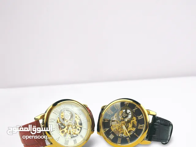 ساعة كلاسك ماركة MG.ORKINA

### **الميزات:**

تصميم كلاسك مميز

اطار ذهبي مع سير من جلد توصيل مجاني