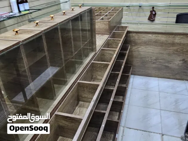 كاونتر خشب لمحل عطارة وبهارات وقهوة لاتيه تفصيل نخب