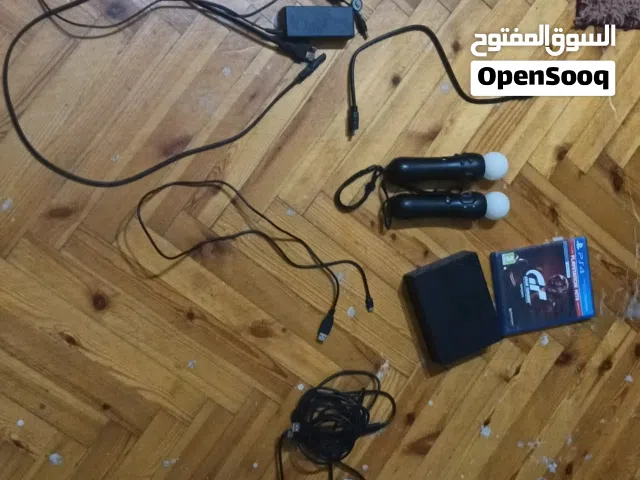 Playstation VR version 2 with motion controllers and a game with  steering wheel with pedals gift