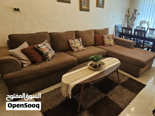 طقم كنب كورنر مستعمل لون كباتشينو