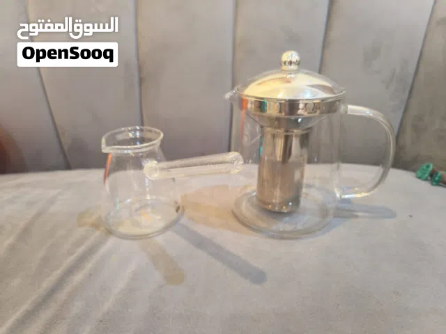 Glass Teapot with Infuser & Mini Jug – 2‐Piece Set