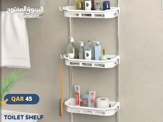رف تخزين حمام بثلاث طبقات