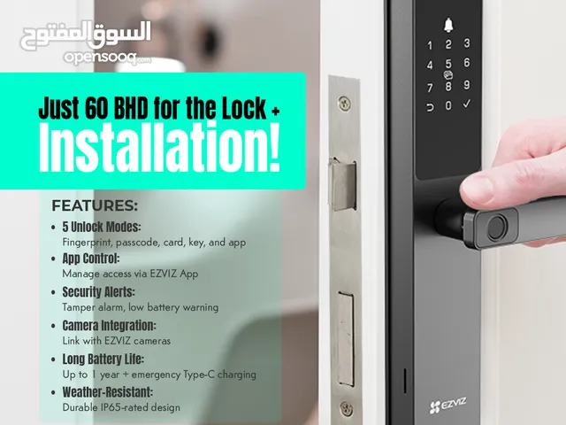 EZVIZ Smart Fingerprint Lock DL05 – 60 BHD including installation!