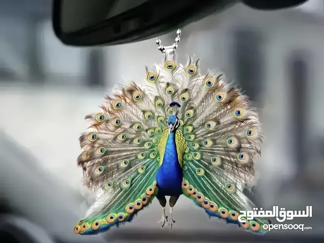 1Pc Elegant Peacock Acrylic Car Mirror